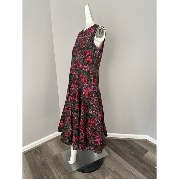 NWT Marni Sleeveless Floral Poplin Starlight A-Line Dress Size US 8 $1390 - Picture 6 of 11